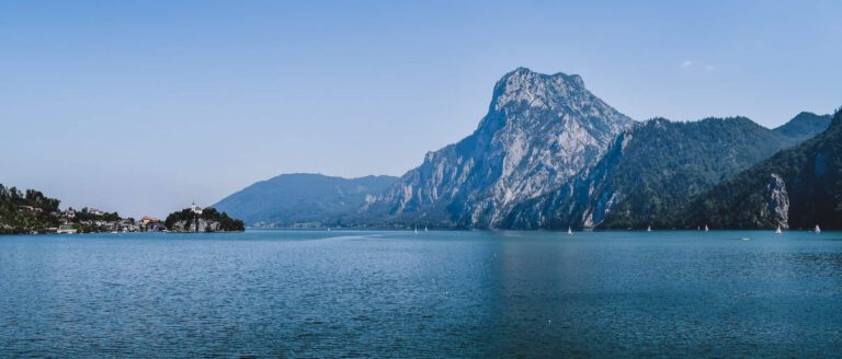 traunsee-panorama Panorama am Traunsee für Ihren Sommergarten